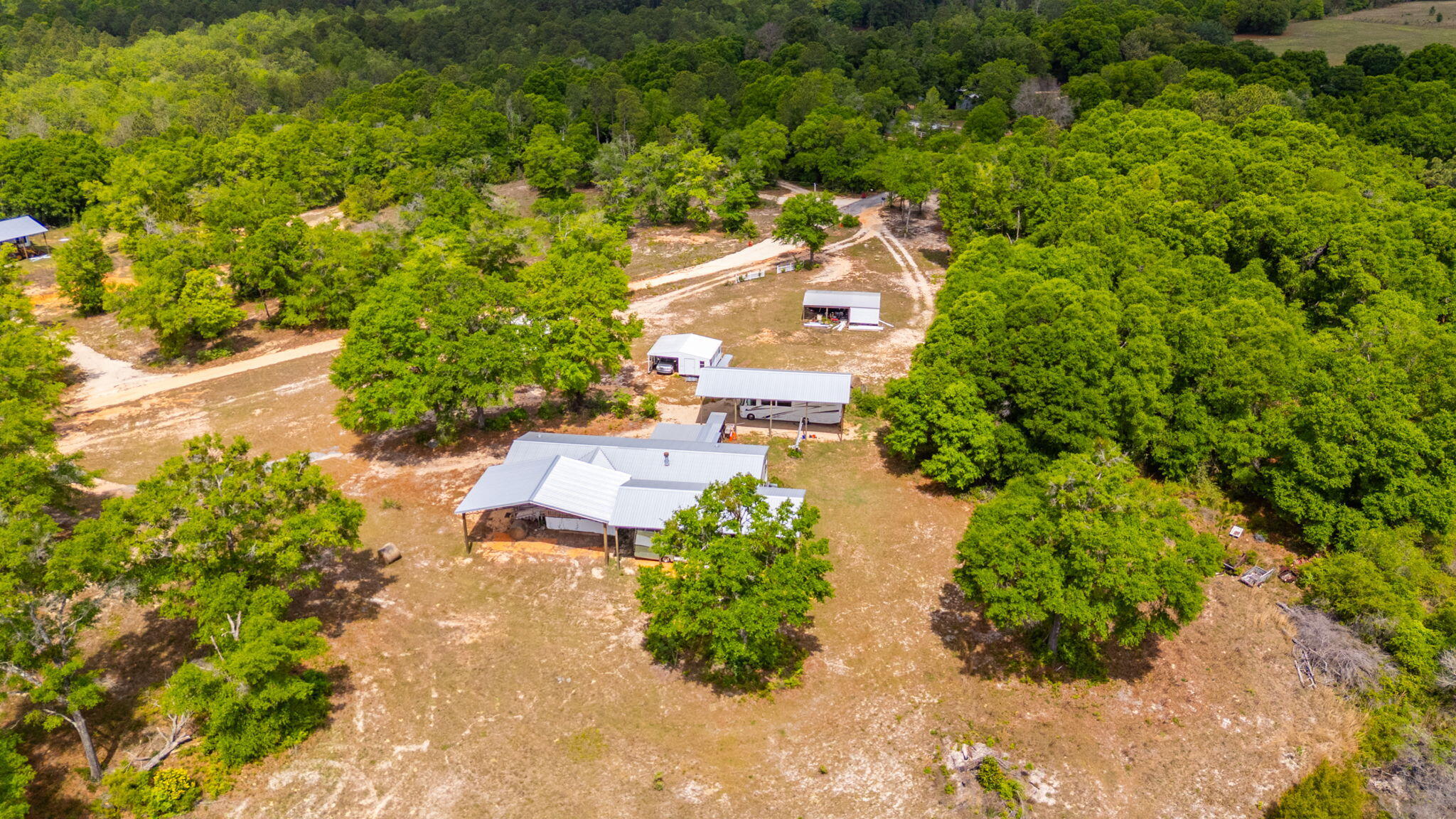5371 Hilton Road North Baker, FL 32531 - Photo 9 of 11 an aerial view of a house with a yard
