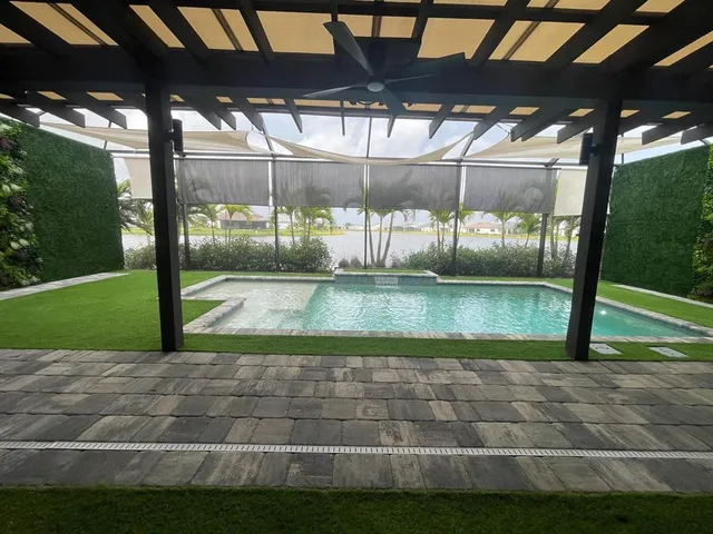 a plant that is in front of a house