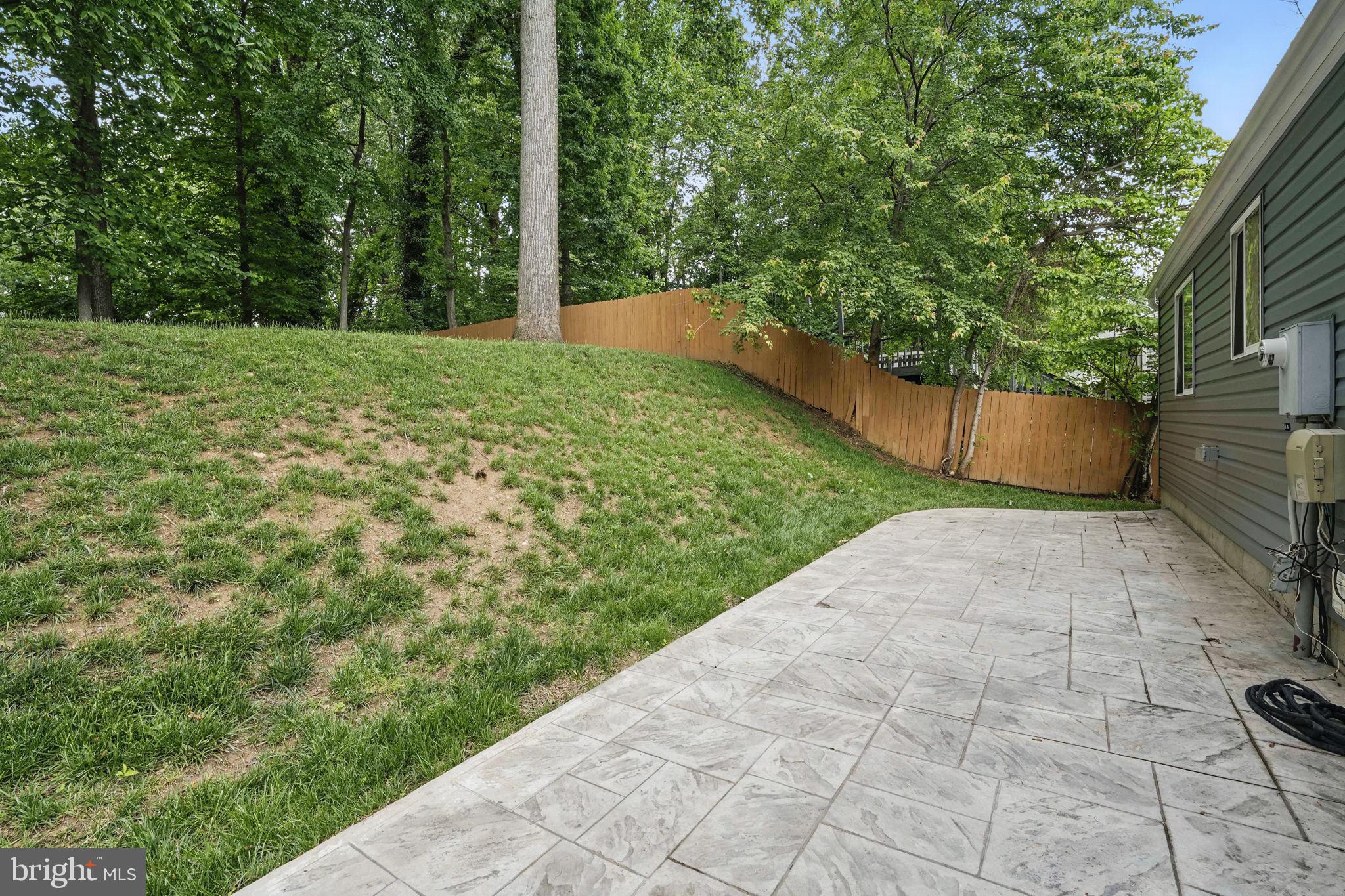 7310 Husky Lane North Springfield, VA 22151 - Photo 3 of 37 Back Yard Hill Now