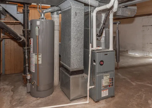 a view of water heater room