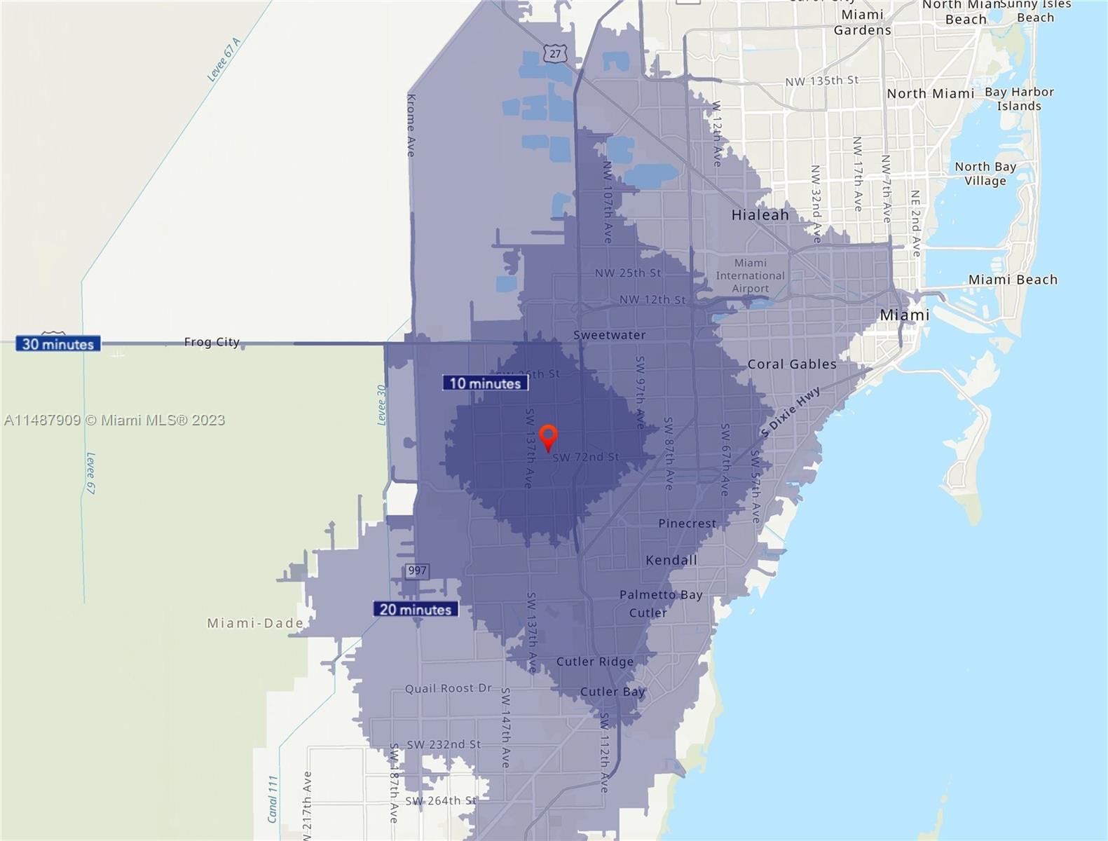 12913 Southwest 60th Street, Unit 12913 Miami, FL 33183 - Photo 17 of 17 an aerial view of residential houses with outdoor space