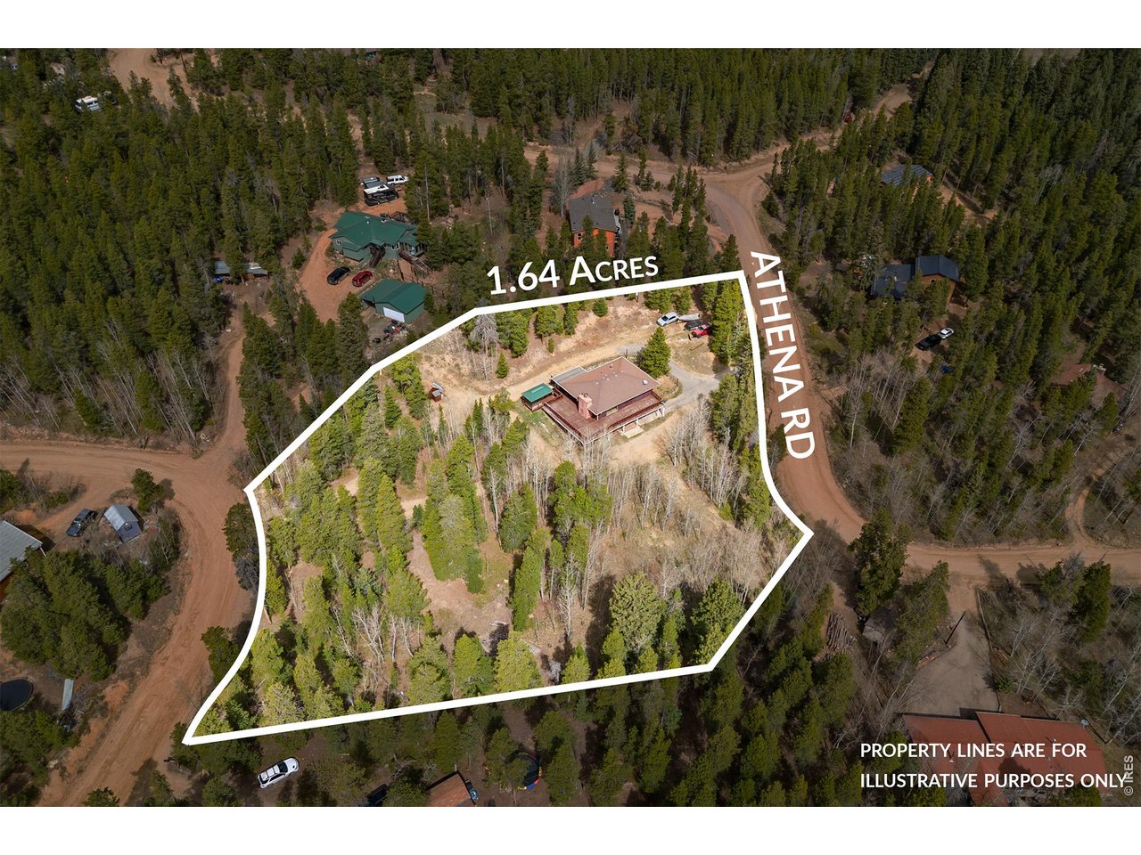 418 Athena Road Black Hawk, CO 80422 - Photo 2 of 40 Appx property lines - dual entrances