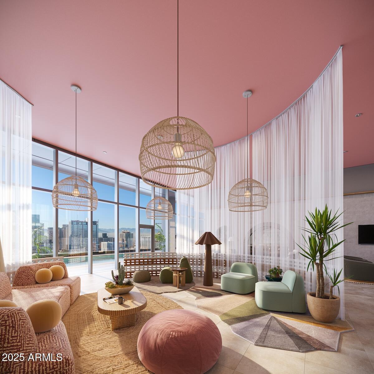 50 East Fillmore Street Phoenix, AZ 85004 - Photo 17 of 33 a room with furniture and a large window