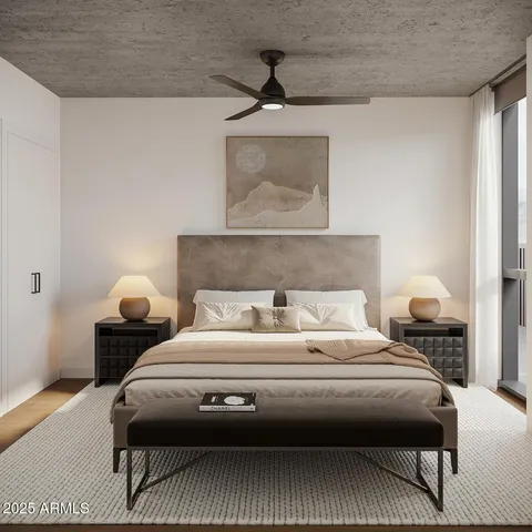 a view of kitchen with cabinets and stainless steel appliances