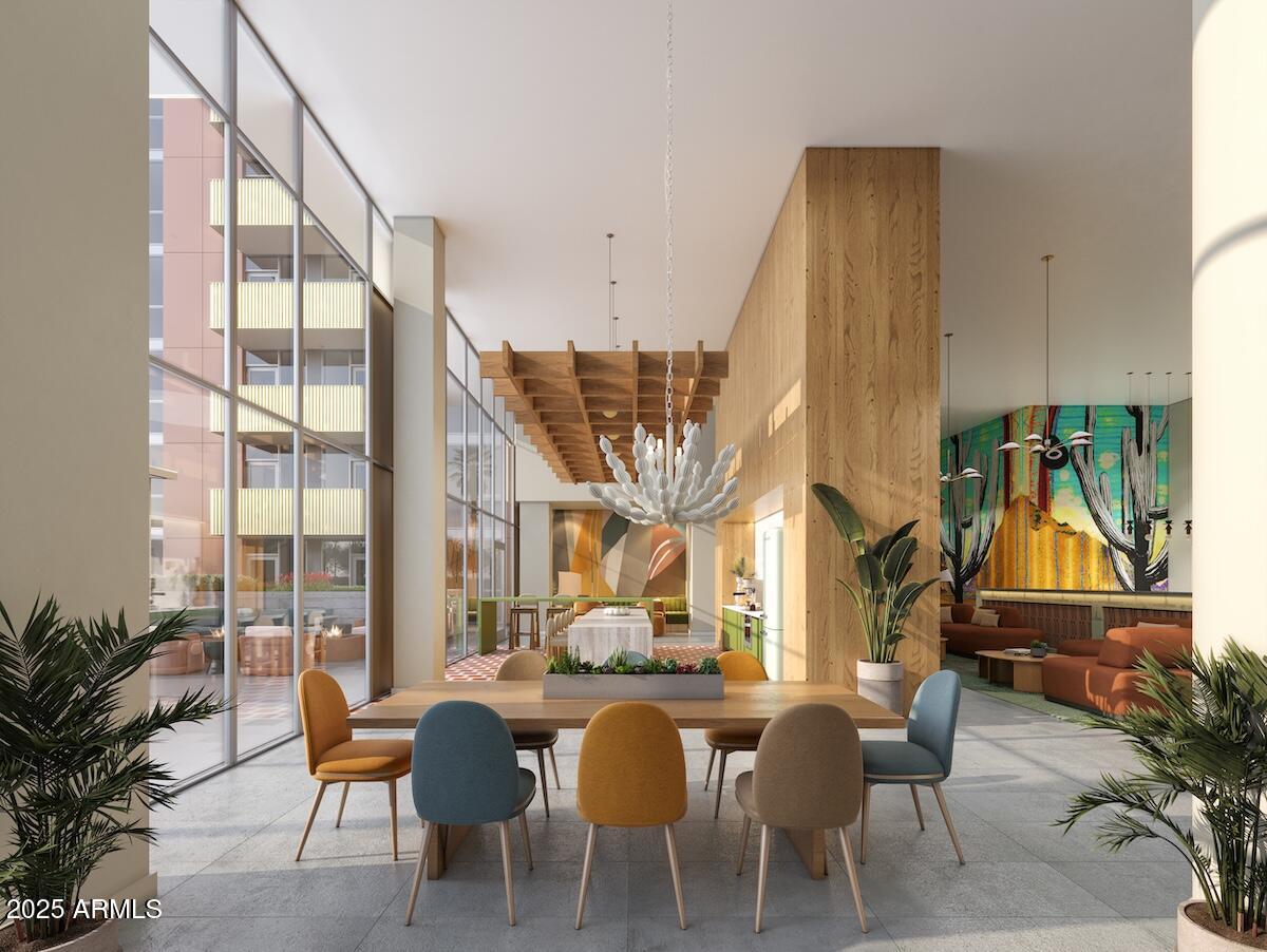 50 East Fillmore Street Phoenix, AZ 85004 - Photo 10 of 33 a view of a dining room with furniture window and outside view