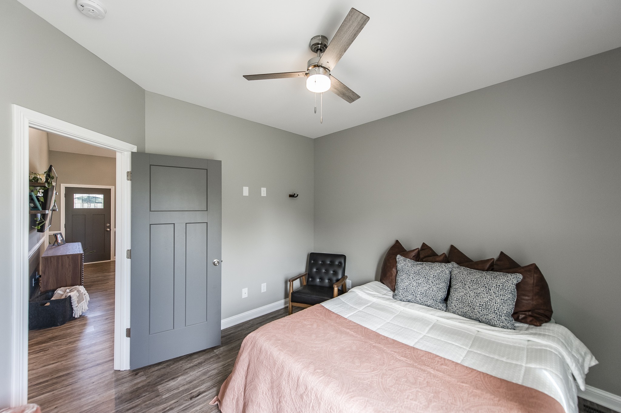 1502 Rock Bridge Road Bethpage, TN 37022 - Photo 29 of 37 a bedroom with bed and wooden floor