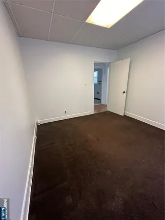 an empty room with a closet