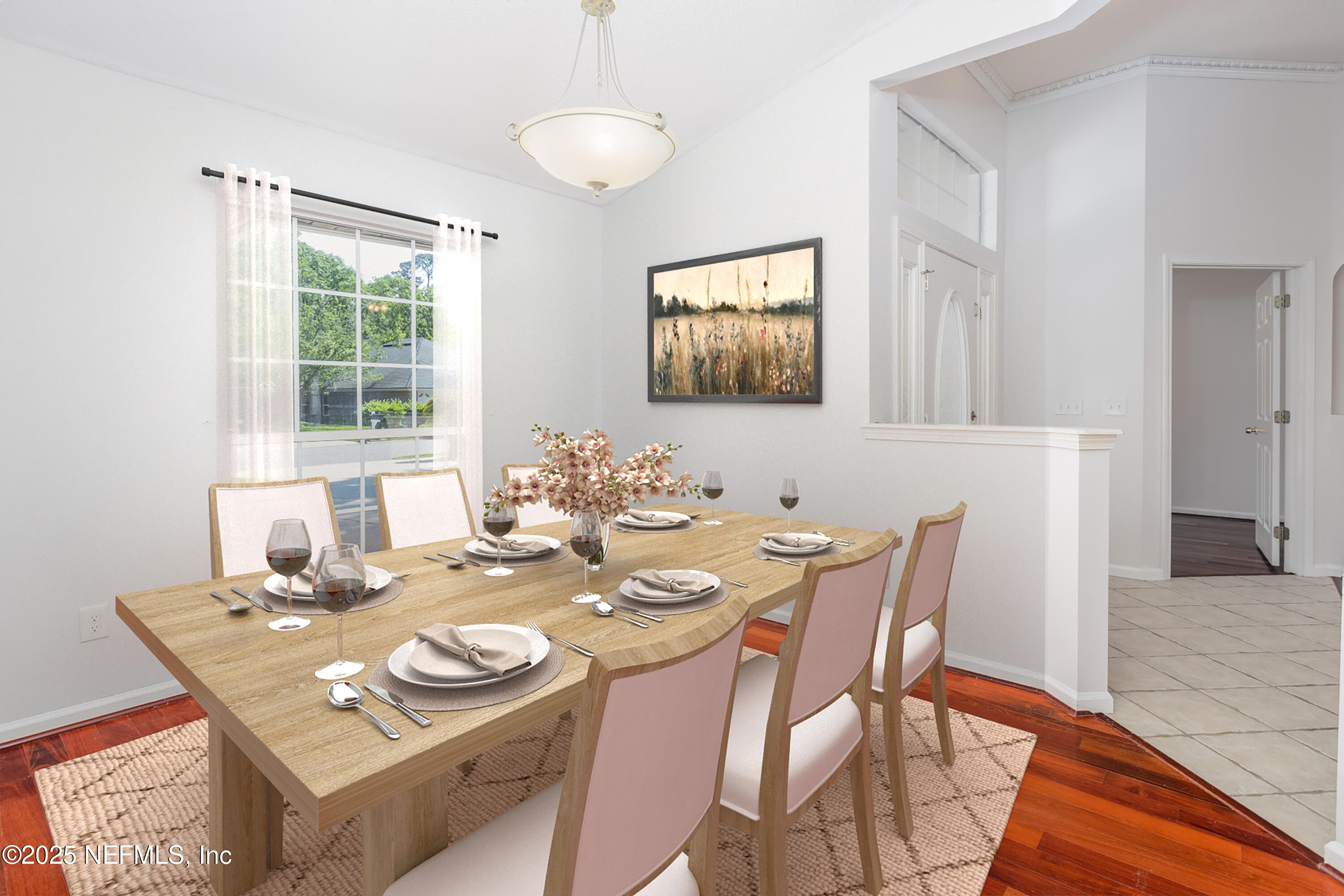 13775 Danforth Drive South Jacksonville, FL 32224 - Photo 10 of 38 a view of a dining room with furniture window and wooden floor