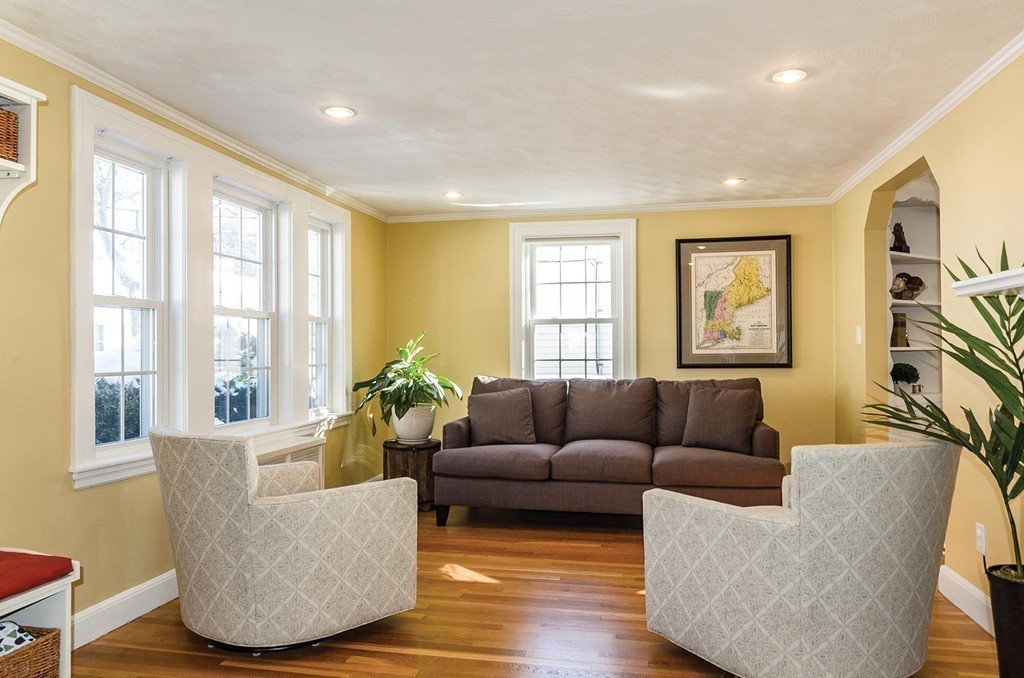 68 Bow Road Newton, MA 02459 - Photo 3 of 16 a living room with furniture and windows