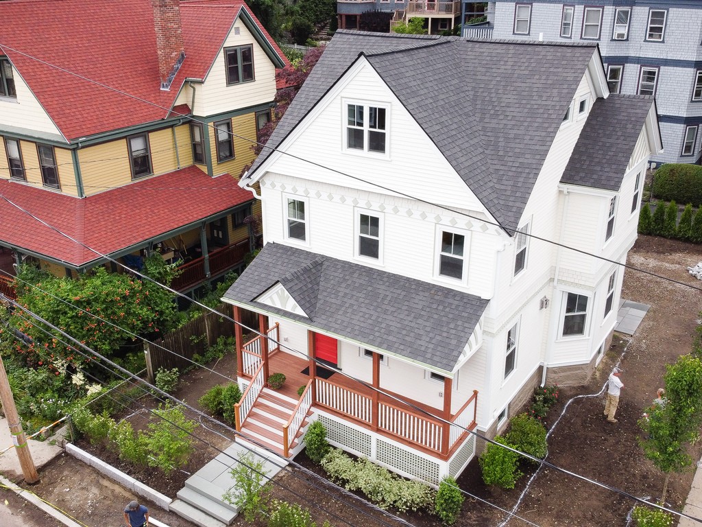 48 St John Street Boston, MA 02130 - Photo 21 of 25 a aerial view of a house with a yard