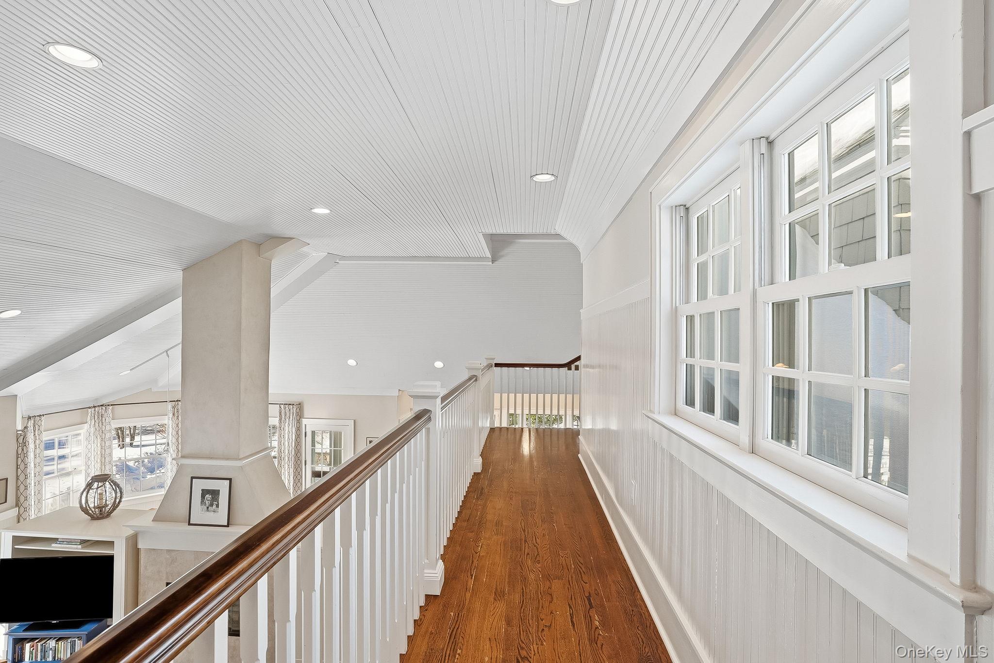 880 Forest Avenue Rye, NY 10580 - Photo 22 of 48 Second Floor Balcony Overlooking Family Room and Kitchen