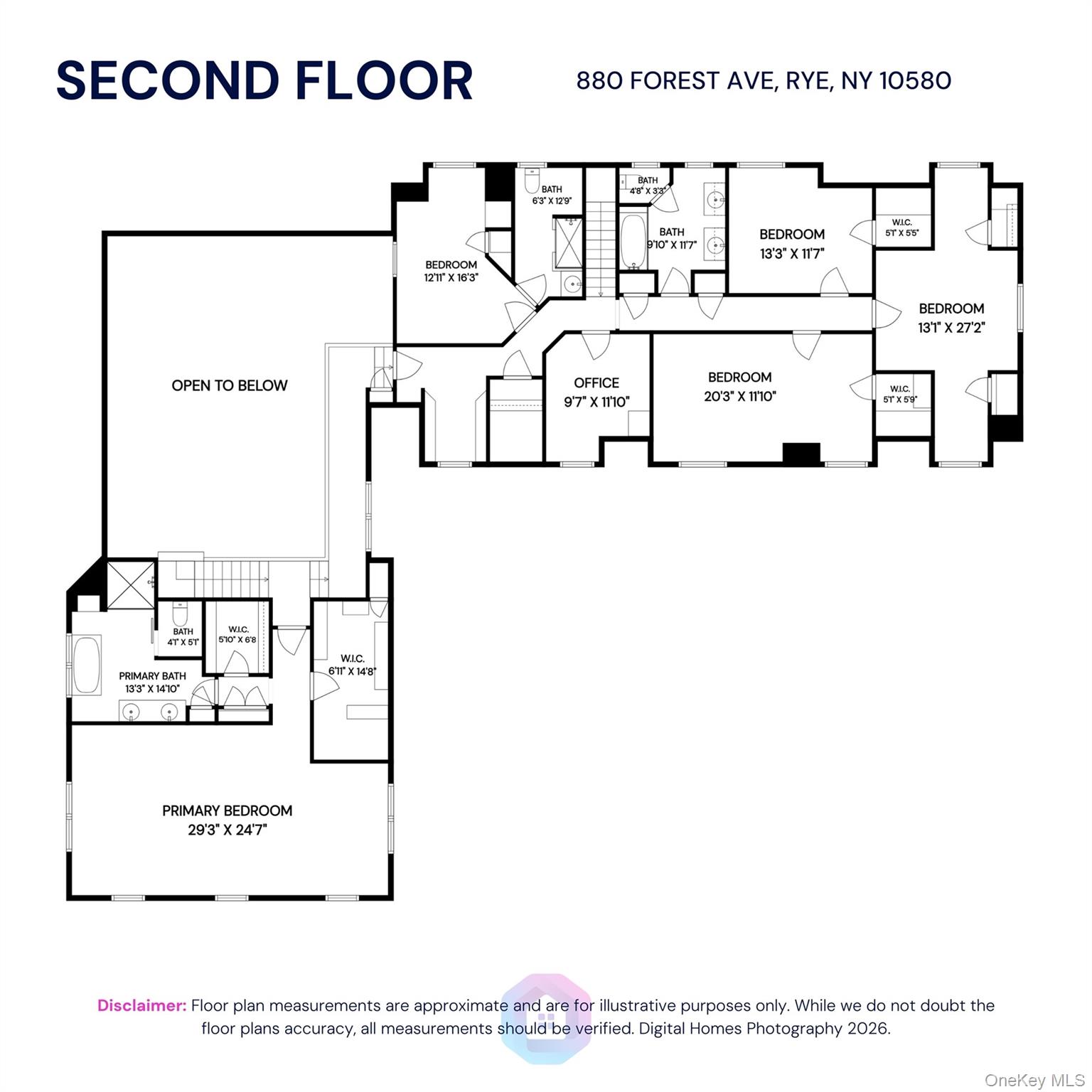 880 Forest Avenue Rye, NY 10580 - Photo 47 of 48 Second Floor Plan