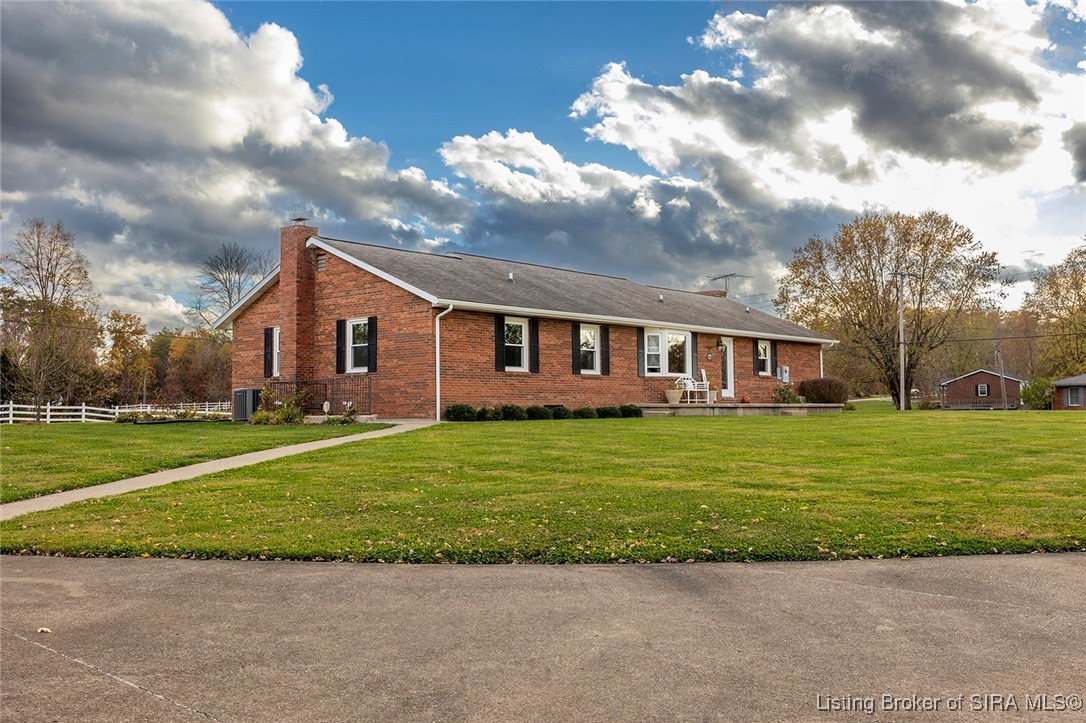 1127 Crone Road Memphis, IN 47143 - Photo 48 of 77 View of rear of home. Septic field is to the lef