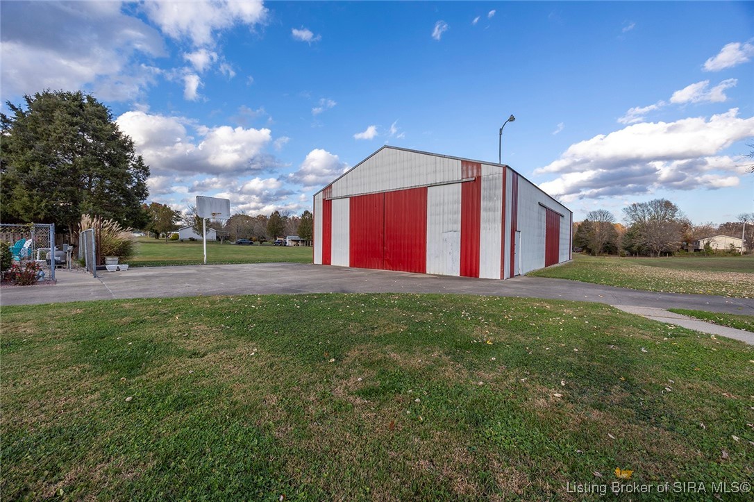 1127 Crone Road Memphis, IN 47143 - Photo 61 of 77 Pole barn has an inside office/workshop sectioned