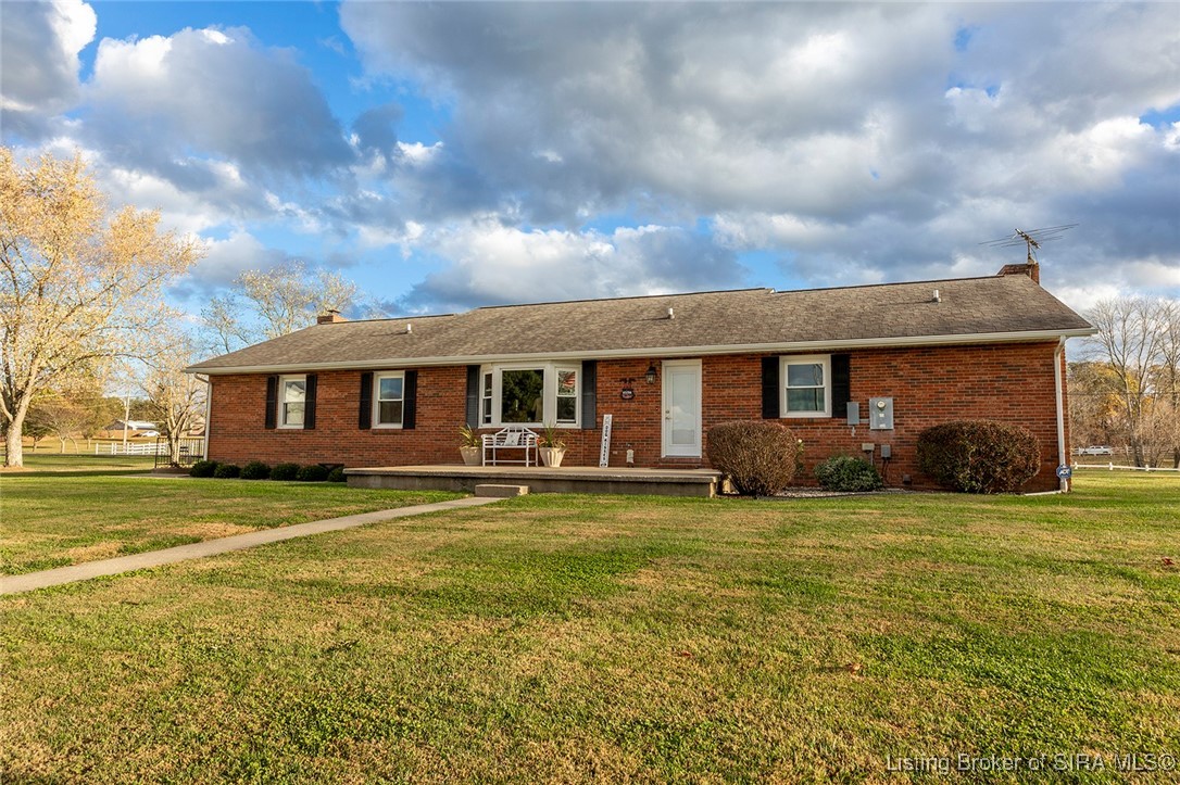 1127 Crone Road Memphis, IN 47143 - Photo 10 of 77 Rear view of home. Two driveway entrances, one
