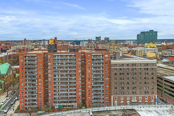 a view of a city with buildings