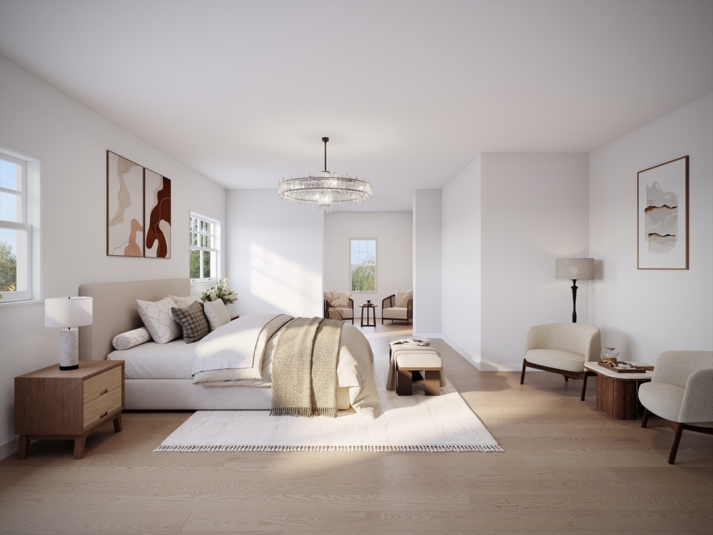 8 Warren Road Natick, MA 01760 - Photo 5 of 7 a living room with furniture and a lamp