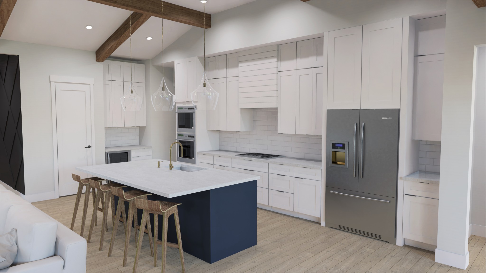 5734 Willoughby Way Murfreesboro, TN 37129 - Photo 4 of 10 a kitchen with a refrigerator a sink dishwasher and a stove with wooden floor