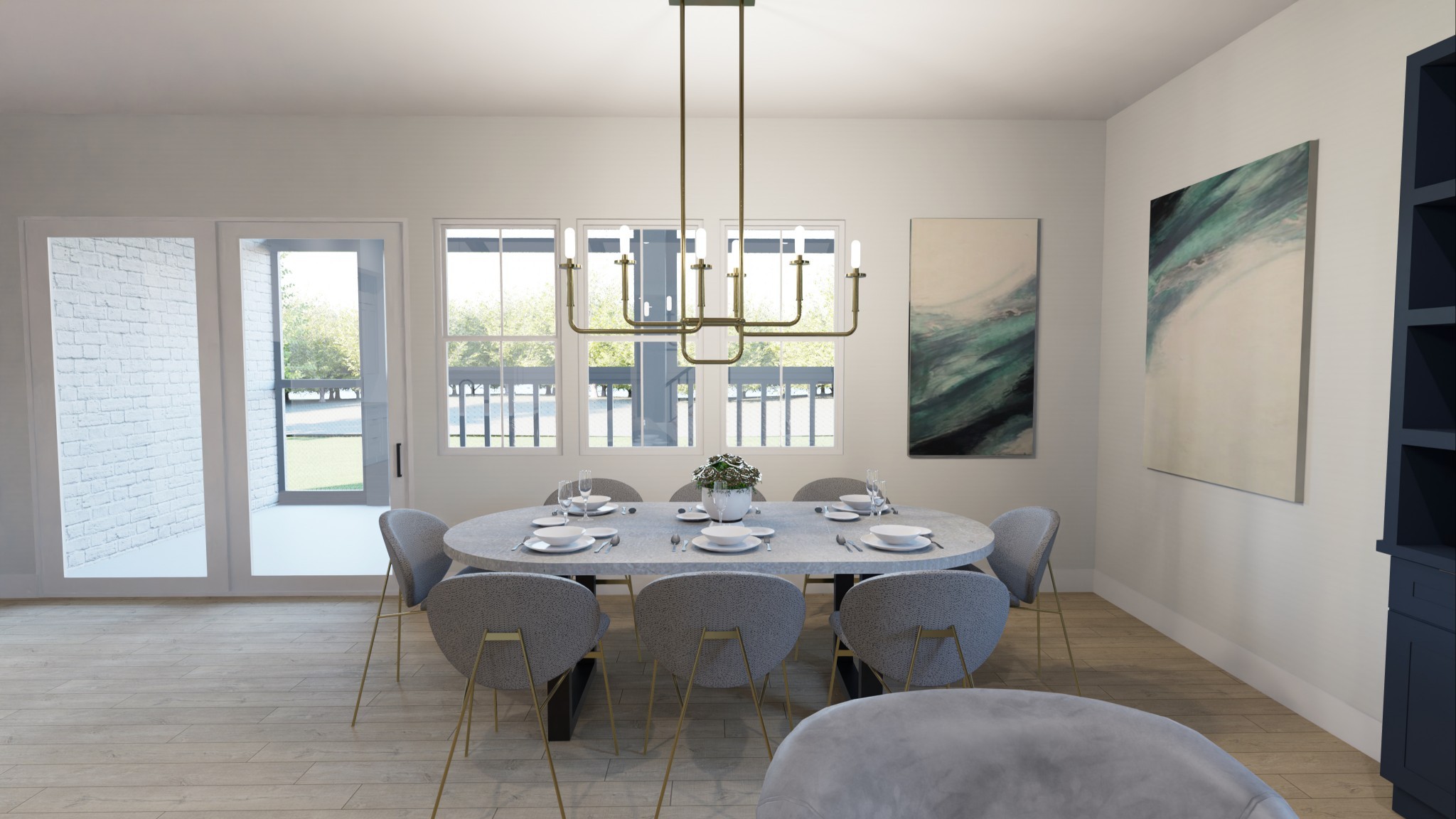 5734 Willoughby Way Murfreesboro, TN 37129 - Photo 8 of 10 a view of a dining room with furniture window and outside view