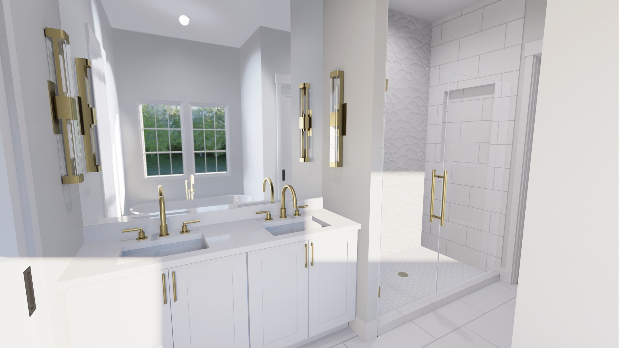 5734 Willoughby Way Murfreesboro, TN 37129 - Photo 10 of 10 a bathroom with a bathtub sink and mirror