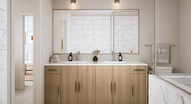 a kitchen with stainless steel appliances a sink and cabinets