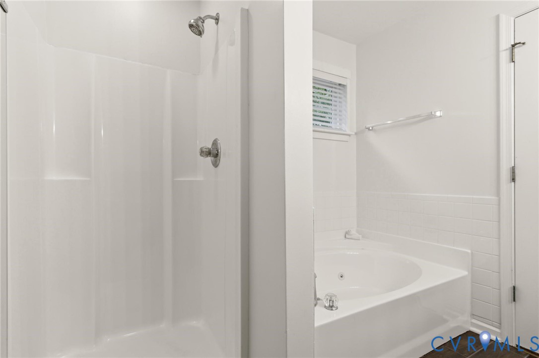 7807 Clover Ridge Place Chesterfield, VA 23832 - Photo 32 of 51 Full-size shower and jetted soaking tub