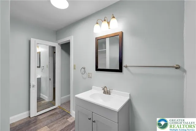 a view of an empty room