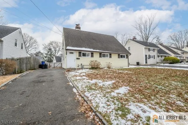 a view of a house with a street