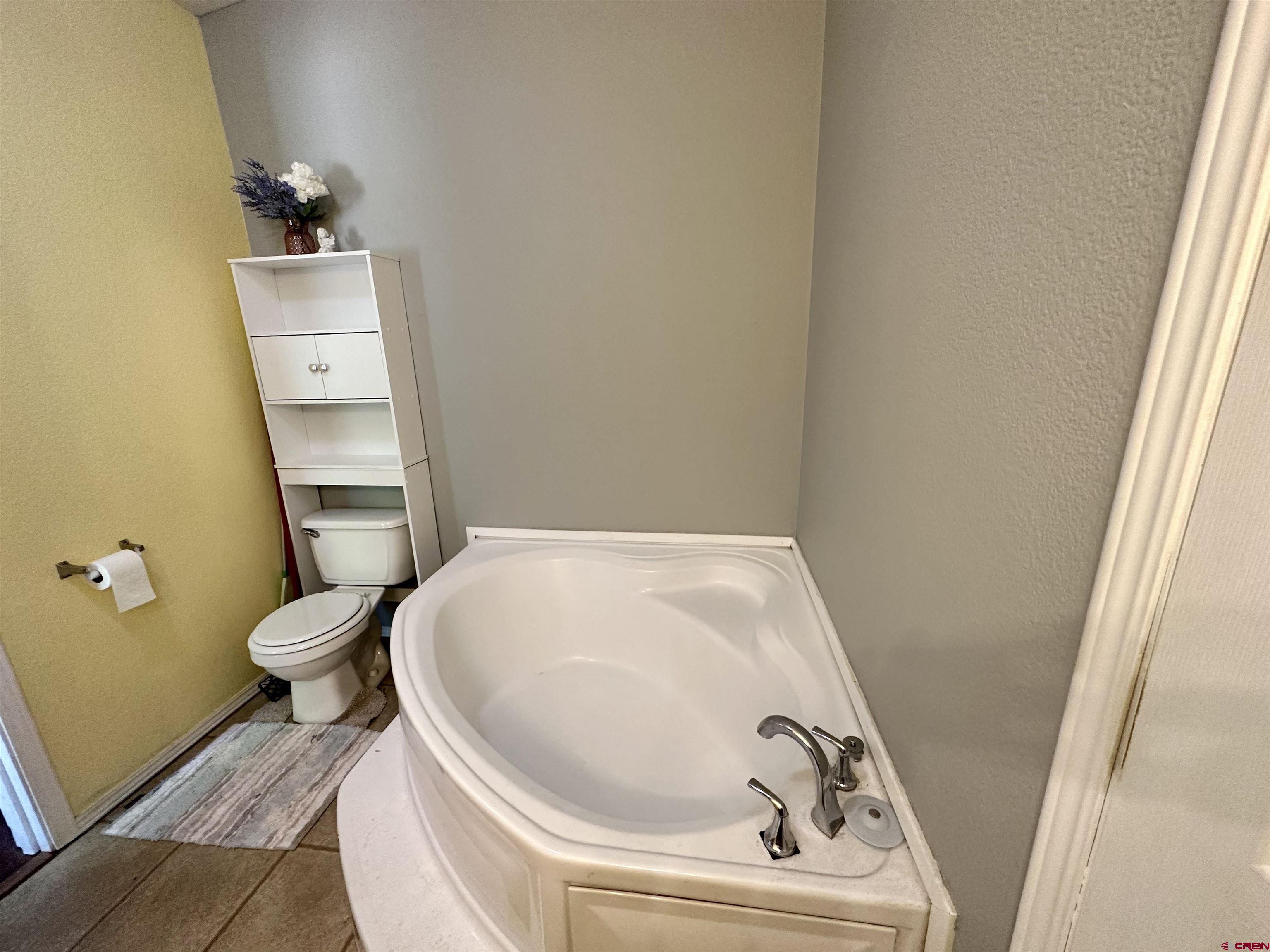 6000 County Road 203, Unit 55 Durango, CO 81301 - Photo 17 of 33 a bathroom with a sink a toilet and a tub