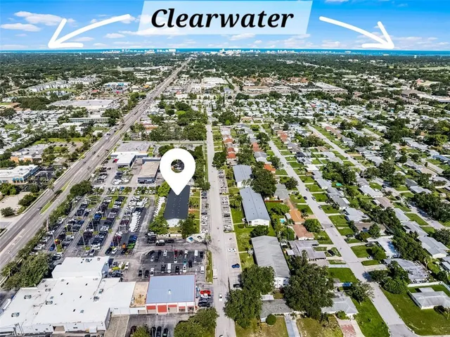 an aerial view of residential building