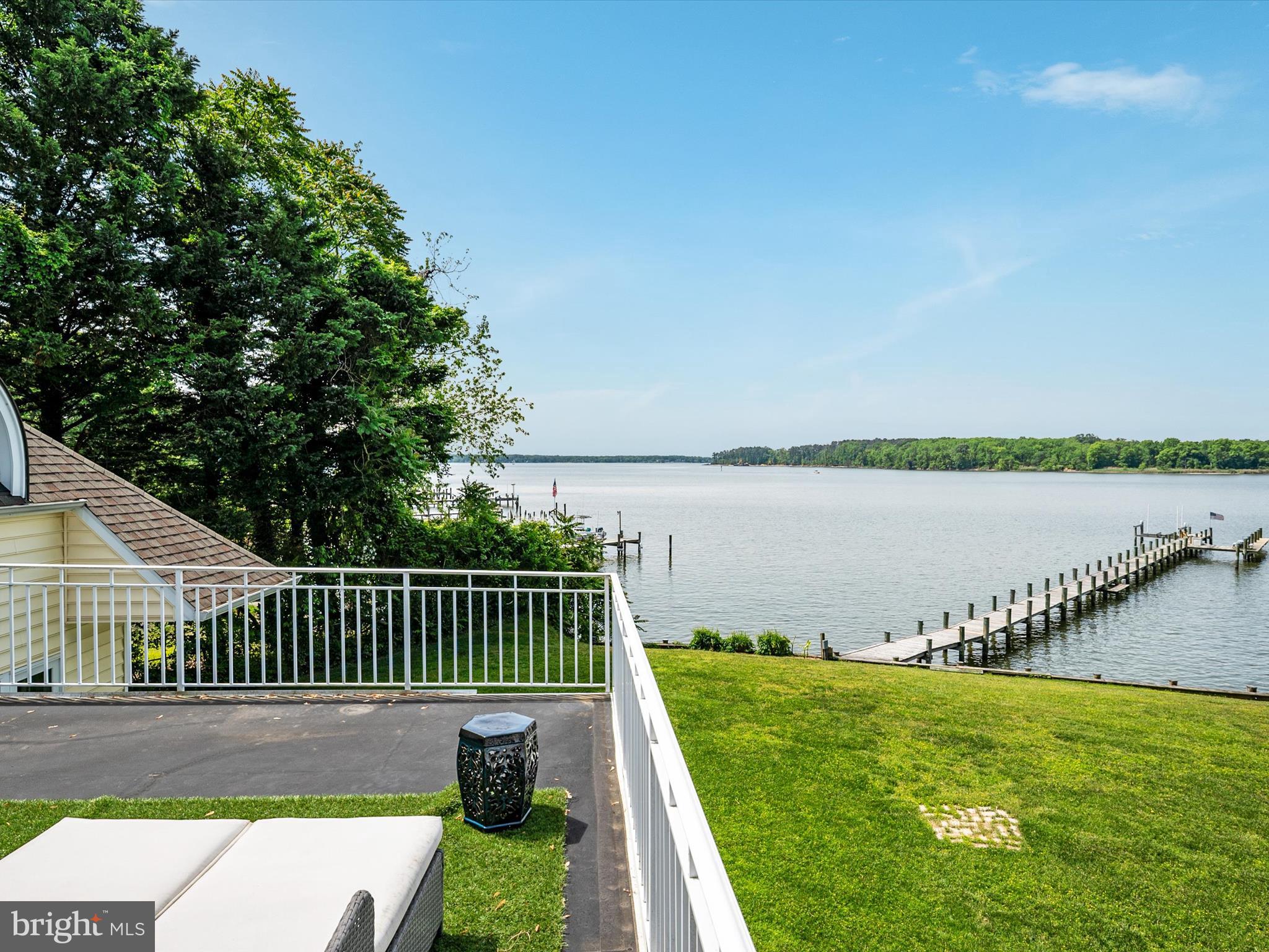 1601 Cliff Drive Edgewater, MD 21037 - Photo 44 of 86 a view of a deck with a big yard and large trees
