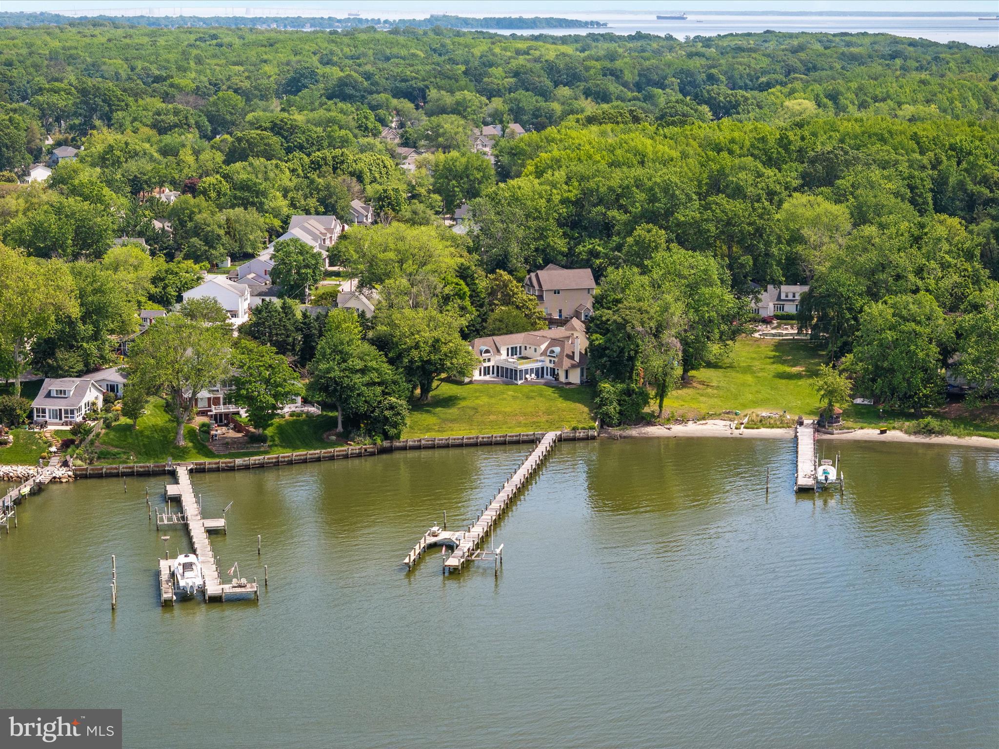 1601 Cliff Drive Edgewater, MD 21037 - Photo 56 of 86 an aerial view of residential houses with outdoor space and swimming pool