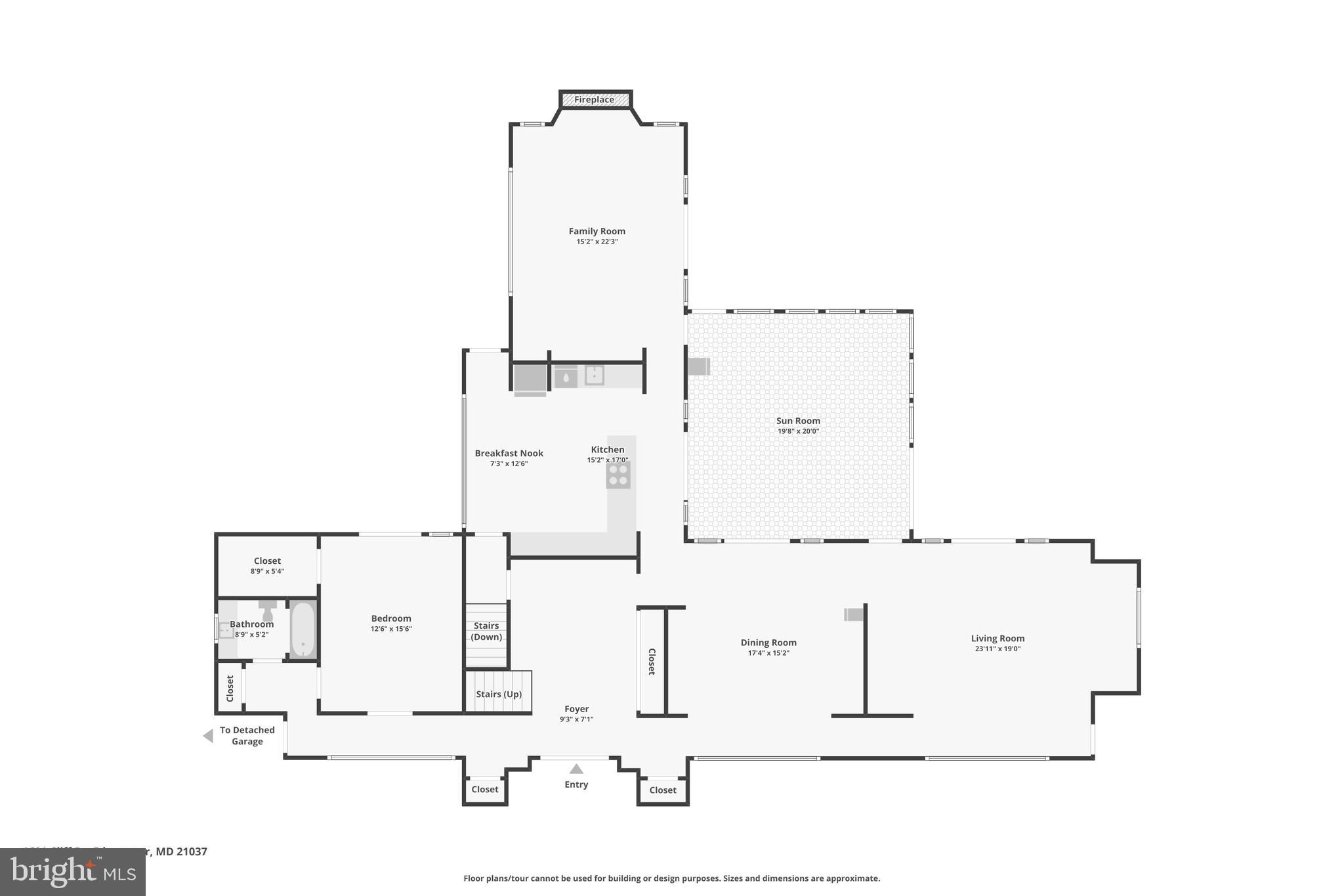 1601 Cliff Drive Edgewater, MD 21037 - Photo 83 of 86 Main Level Floorplan
