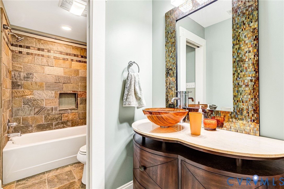 14436 Overlook Ridge Lane Beaverdam, VA 23015 - Photo 48 of 82 Basement bath with tile floor and walls!