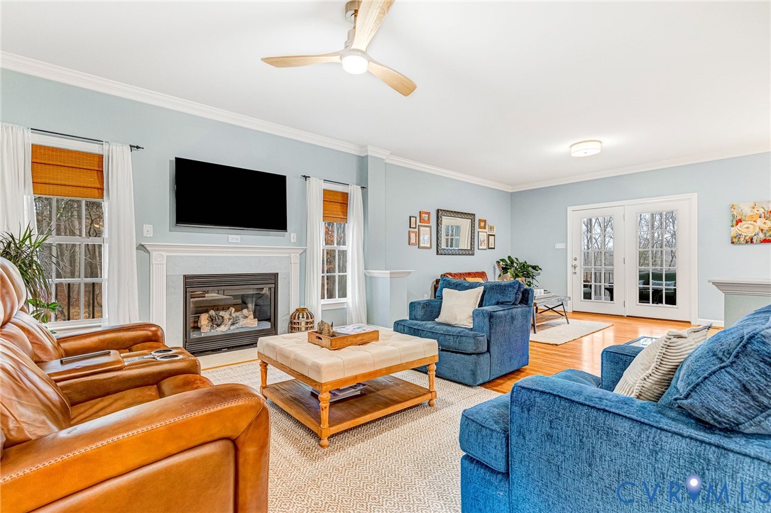 14436 Overlook Ridge Lane Beaverdam, VA 23015 - Photo 5 of 82 Open Family Room with Gas Fireplace