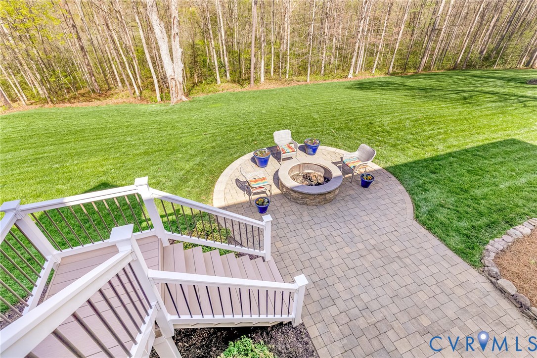 14436 Overlook Ridge Lane Beaverdam, VA 23015 - Photo 59 of 82 Steps from deck take you to the hardscape sidewalk