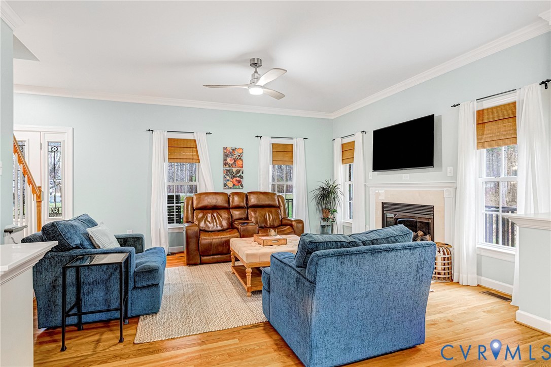 14436 Overlook Ridge Lane Beaverdam, VA 23015 - Photo 6 of 82 Hardwood Floors, Ceiling Fan, and Crown Molding!