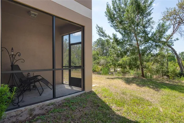 a big yard with lots of green space