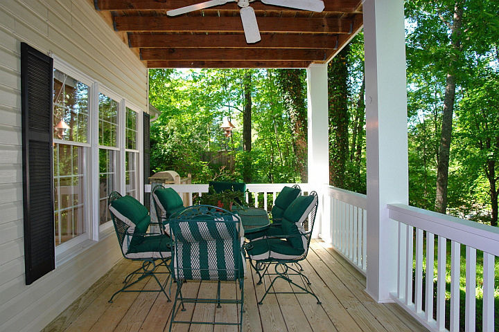 1283 Crosswind Road Goodview, VA 24095 - Photo 14 of 48 a view of balcony with furniture and wooden deck