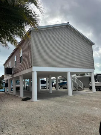 front view of a building with a street view