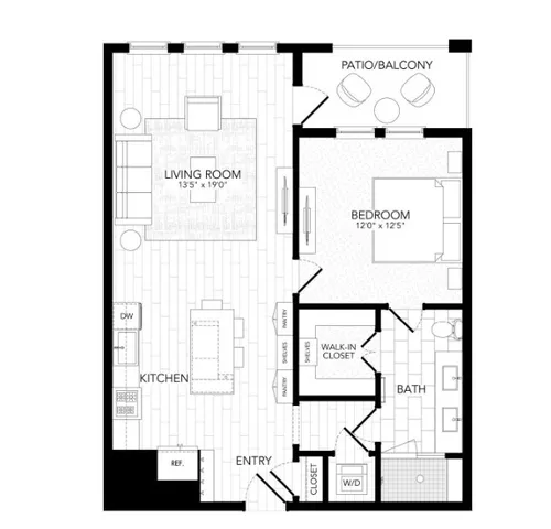 a picture of a bathroom with a white wall and a painting