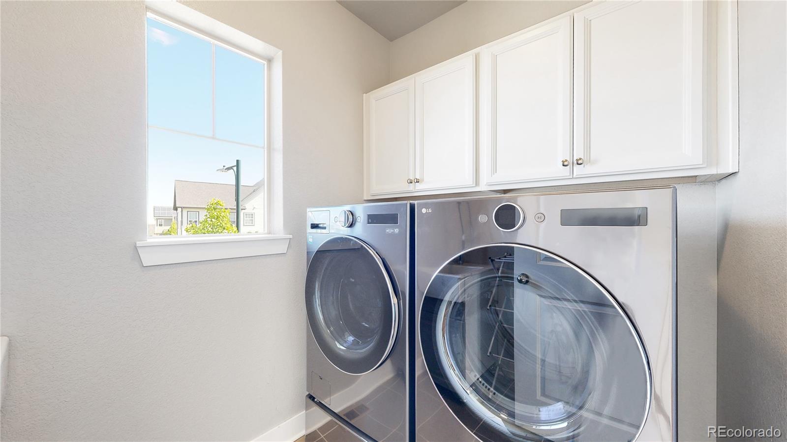 8728 54th Place Denver, CO 80238 - Photo 16 of 35 a utility room with dryer and washer