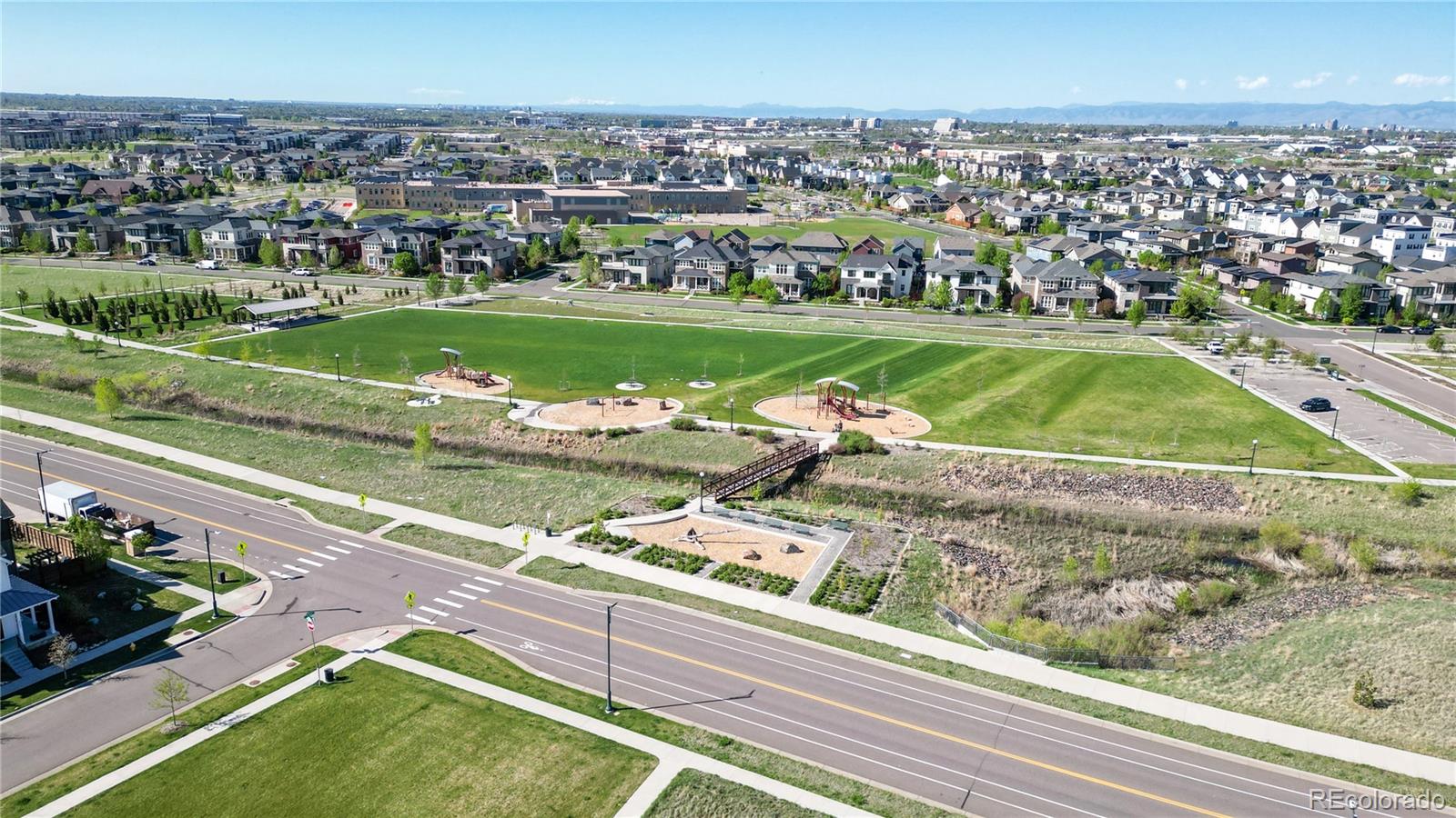 8728 54th Place Denver, CO 80238 - Photo 30 of 35 an aerial view of a residential houses with outdoor space