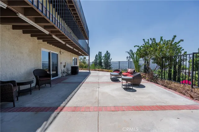 a front view of a house with a balcony