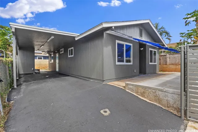 a front view of house with garage