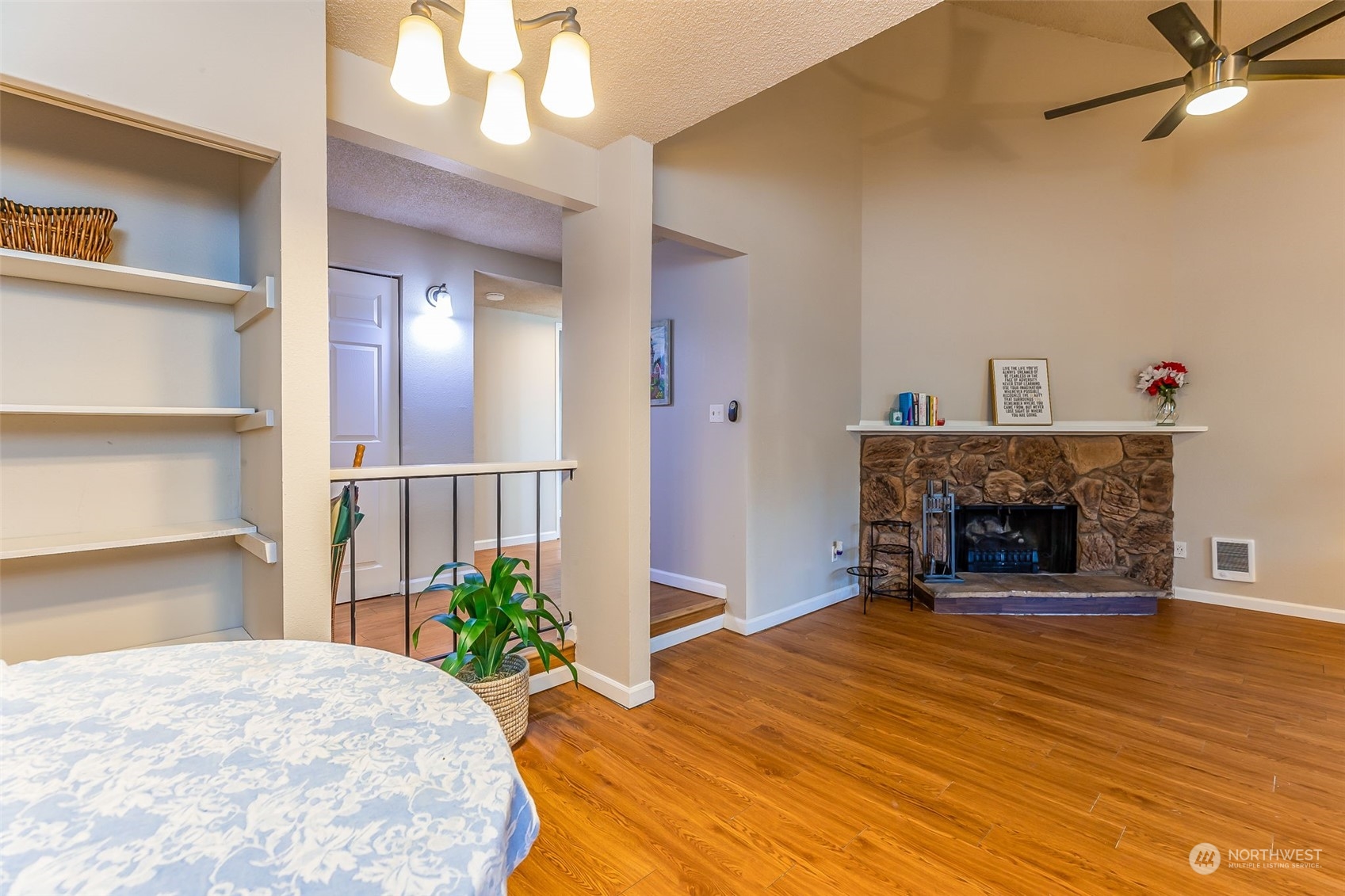 17533 151st Avenue Southeast, Unit 7 Renton, WA 98058 - Photo 8 of 30 a view of livingroom with furniture and fireplace