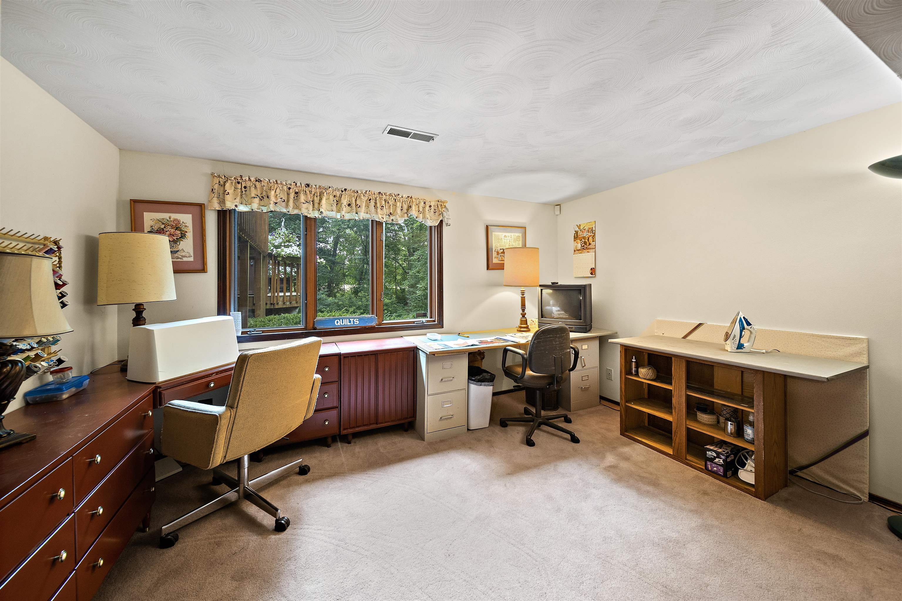 692 Sioux Drive Freeport, IL 61032 - Photo 27 of 36 a view of workspace with wooden floor and windows