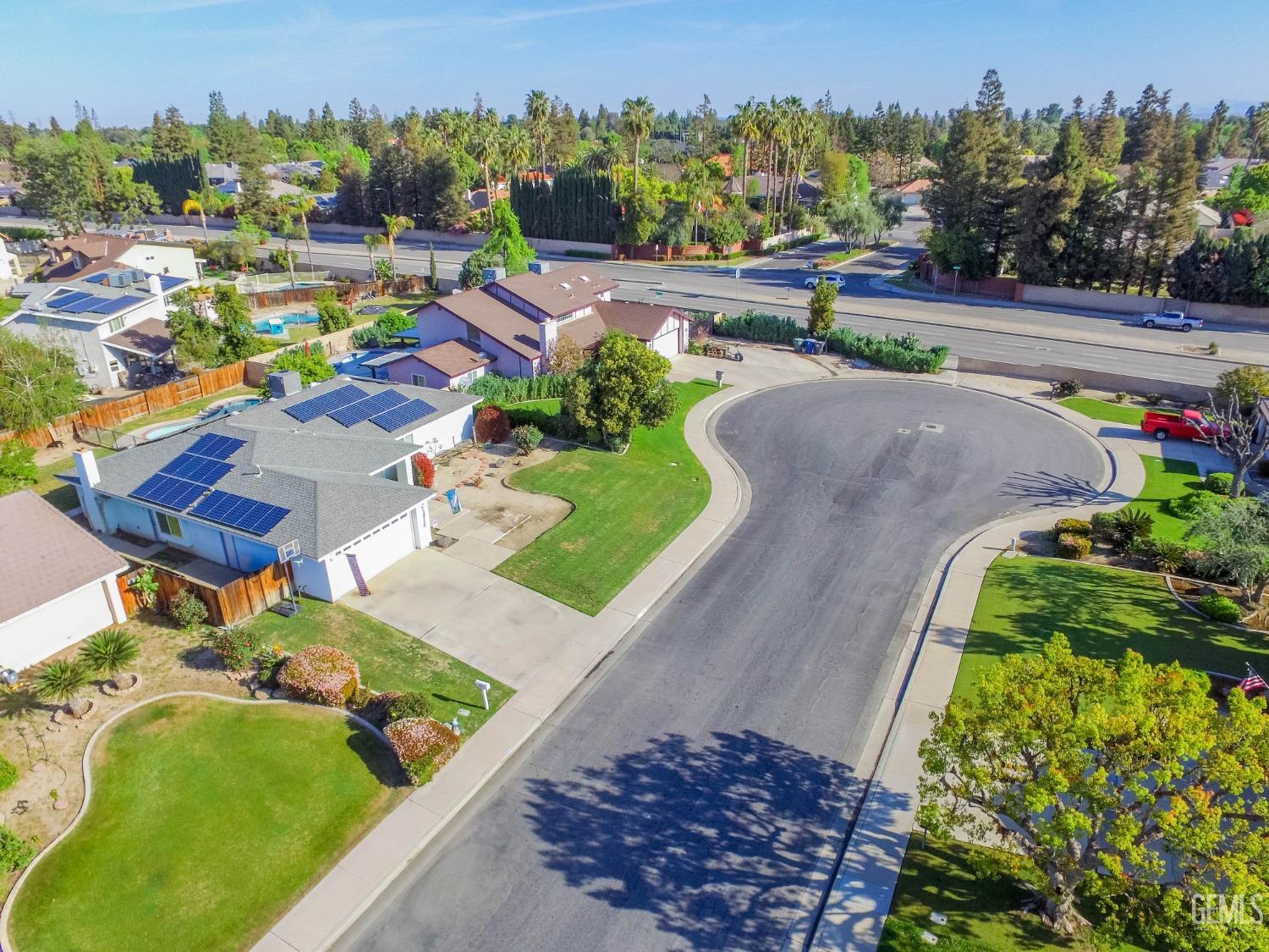 Undisclosed Address Bakersfield, CA 93309 - Photo 43 of 46 an aerial view of a house with a garden