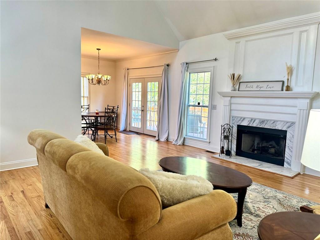 2014 Hubbard Court Villa Rica, GA 30180 - Photo 11 of 41 a living room with furniture and a fireplace
