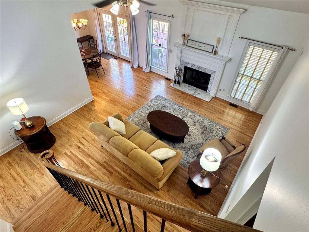 2014 Hubbard Court Villa Rica, GA 30180 - Photo 14 of 41 a living room with furniture and a fireplace